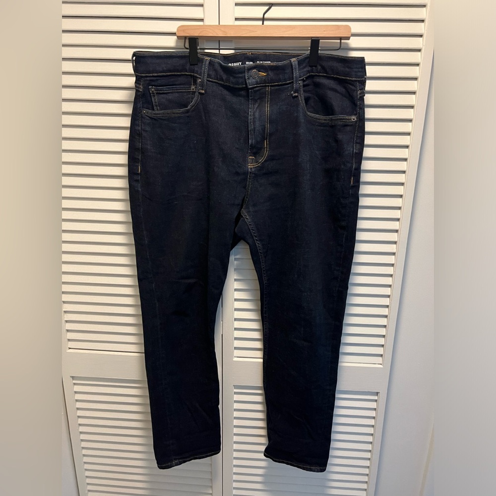Old Navy slim taper built in flex jeans 38x30
